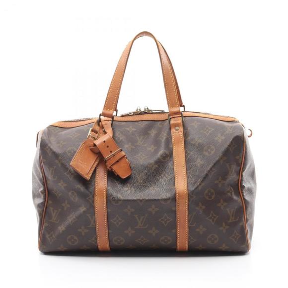 LOUIS VUITTON Brown Monogram Leather Boston Bag - Picture 1 of 11